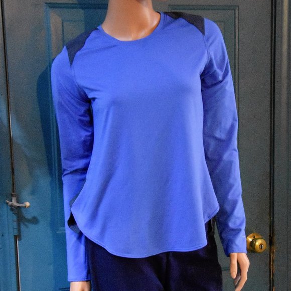 Columbia Omni Wick - Omni Shade Long Sleeve Blue Top Size Small EUC - Picture 1 of 5